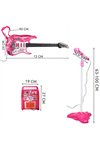 Guitar + microphone + amplifier pink 22407