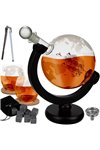 Decanter - globe - whiskey set Malatec 22553