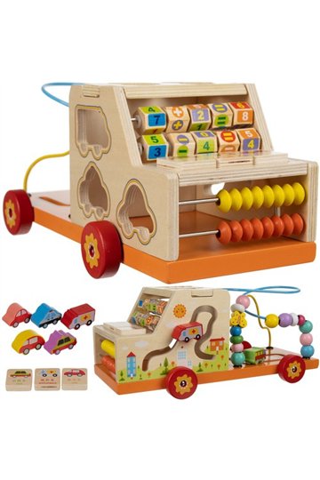 Wooden car sorter Kruzzel 22652
