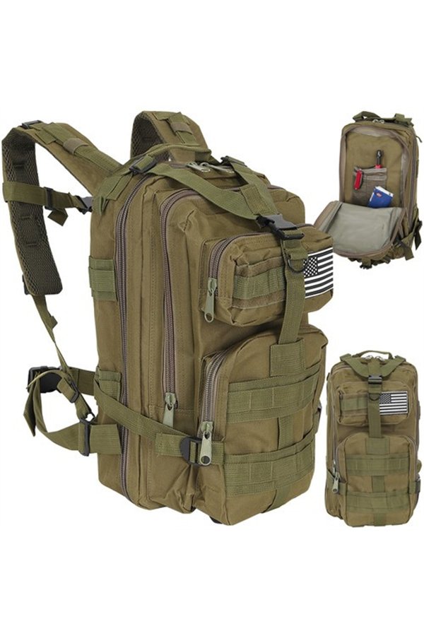 Small green hiking backpack 23243