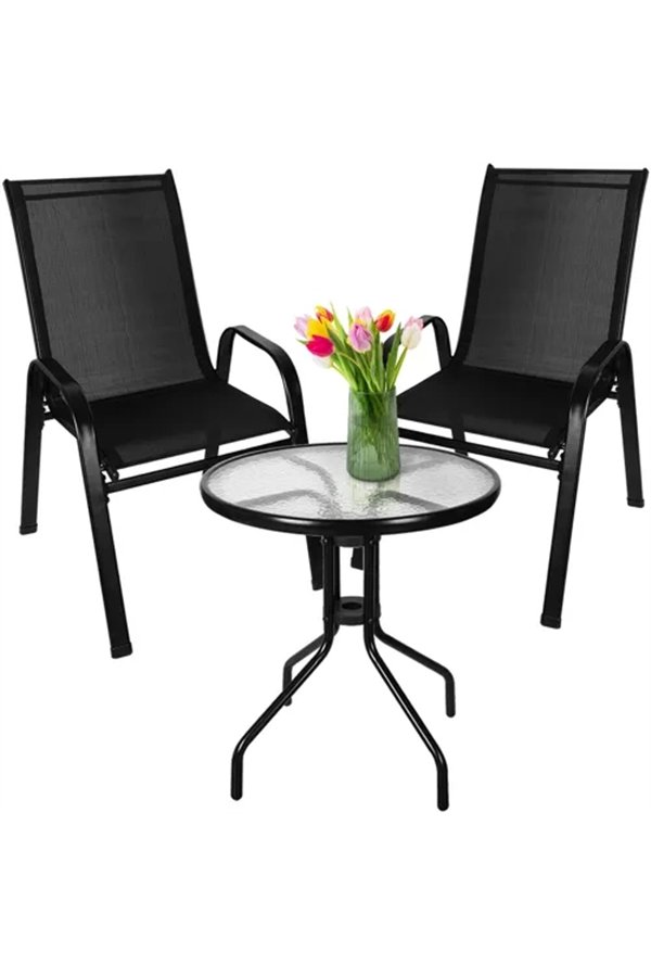 Balcony furniture set - table + 2 chairs 23461