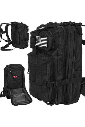 Military backpack black small