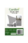 Saulės skėčio burė 4x4x4m-pilka Gardlov 23141