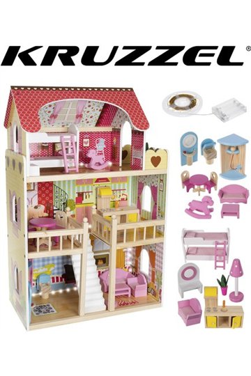 Wooden dollhouse - villa D11252