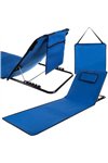 Beach mat with backrest + pillow Trizand 23617