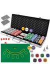 Pokers - 500 žetonu komplekts kastītē HQ 23529
