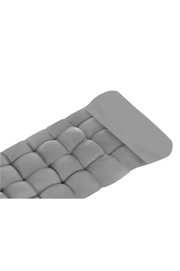 Стеганая подушка на садовый шезлонг, серая 23490