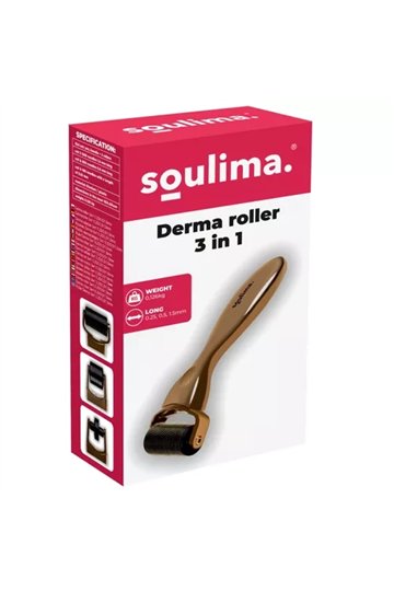 Derma roller 3in1 0.25/0.5/1.5mm Soulima 22846
