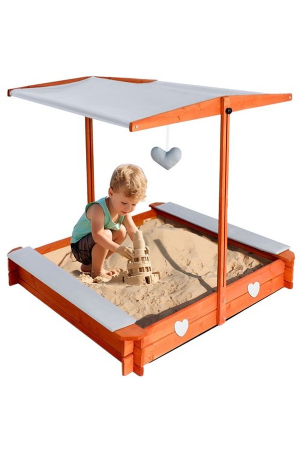 Folding sandbox with roof 24215
