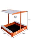 Folding sandbox with roof 24215