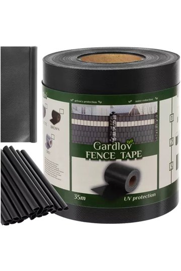 Fencing tape 19cmx35m 630g/m2 anthracite 23703