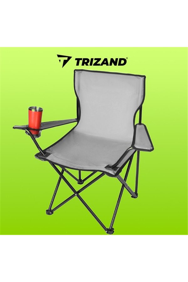 Makšķerēšanas krēsls pelēks 23675