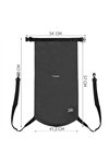 Waterproof bag 30L black 23568