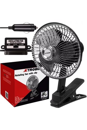 Xtrobb 23194 rotācijas ventilators ar klipsi