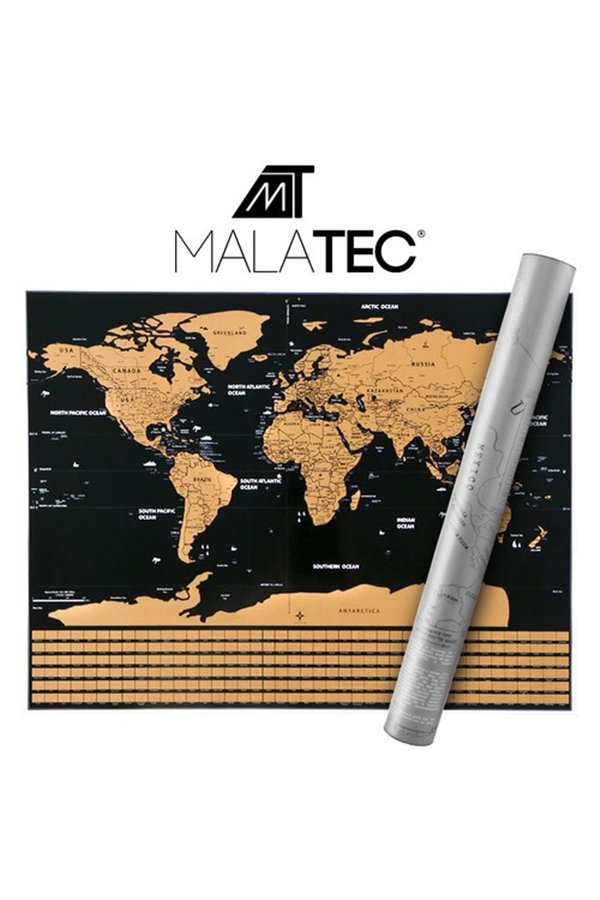 World map scratch card with flags 23443