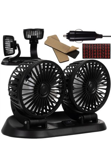 Automašīnas ventilators 12V dubultais Xtrobb 23222