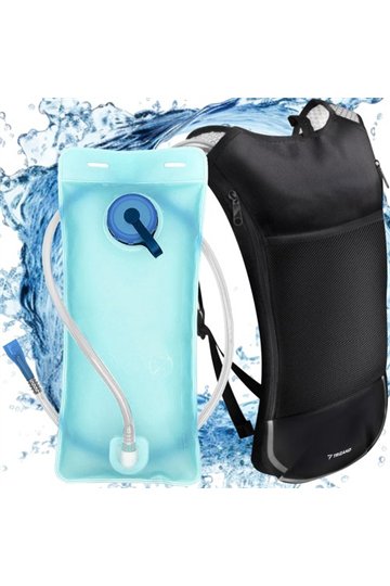 Backpack with water bladder - gray 23489