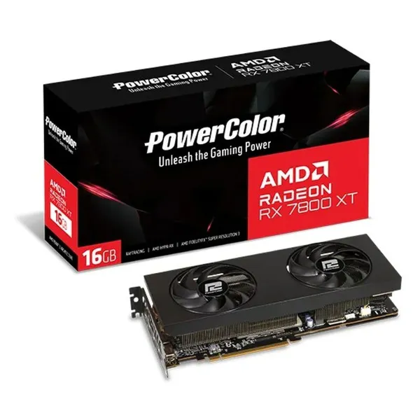 Grafikas Karte Powercolor RX7800XT 16G-P AMD RADEON RX 7800 XT 16 GB GDDR6