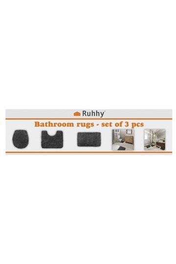 Bath mat - set - gray Ruhhy 24353