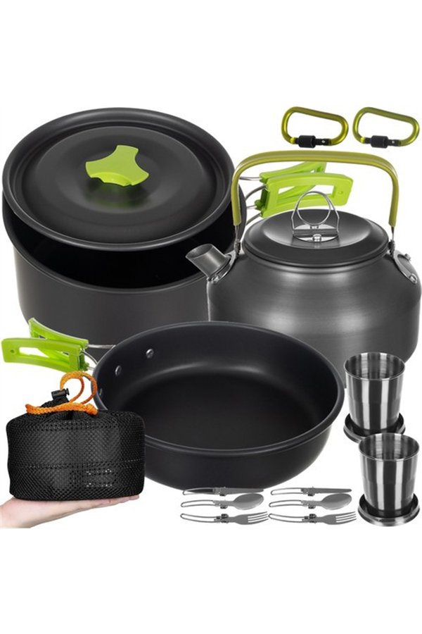 Tourist tableware Trizand 23667 18 pcs.