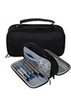 Double extendable pencil case - black Maaleo 24516