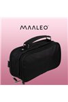 Double extendable pencil case - black Maaleo 24516