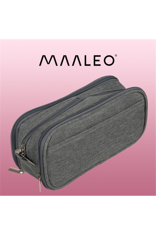 Triple folding pencil case - gray Maaleo 24512
