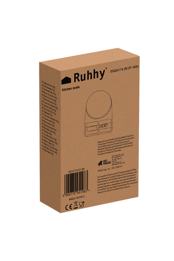 Kitchen scale 10kg Ruhhy 24174