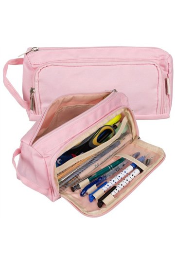 Double extendable pencil case - pink Maaleo 24519