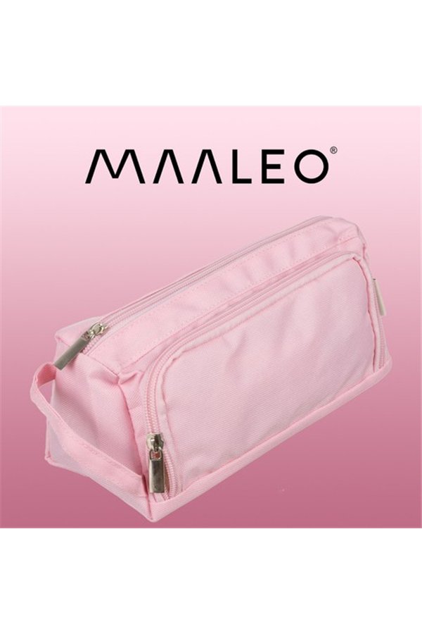 Double extendable pencil case - pink Maaleo 24519