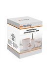 Bathroom accessories set - white Ruhhy 24635