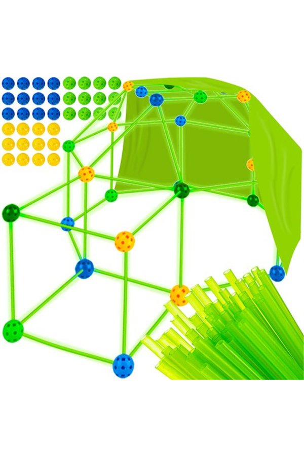 Straw blocks 100pcs - Kruzzel tent 24536