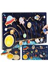 Wooden puzzle - solar system Kruzzel 24763