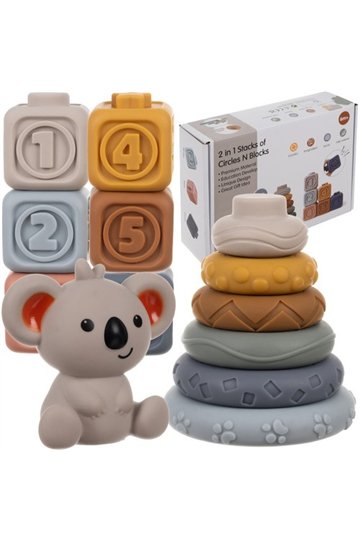 Soft sensory blocks - 13 pcs Kruzzel 24812