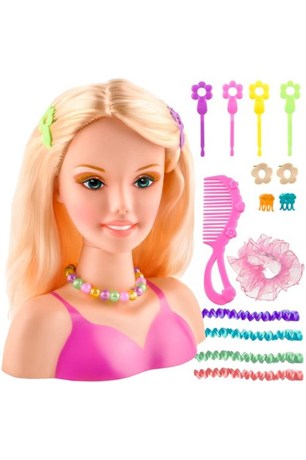 Styling head with accessories 23437