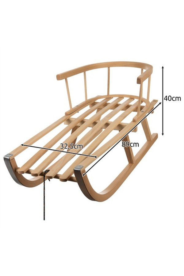 Wooden sled Kruzzel 25217