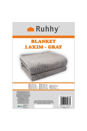 Viltti 1,6x2 m - harmaa Ruhhy 24494