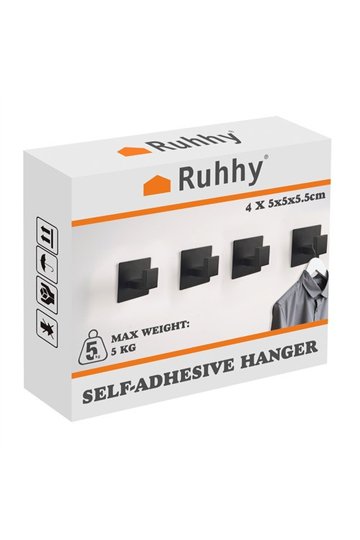 Self-adhesive hanger - set of 4 Ruhhy 24649