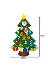 Felt Christmas tree with ornaments 24856
