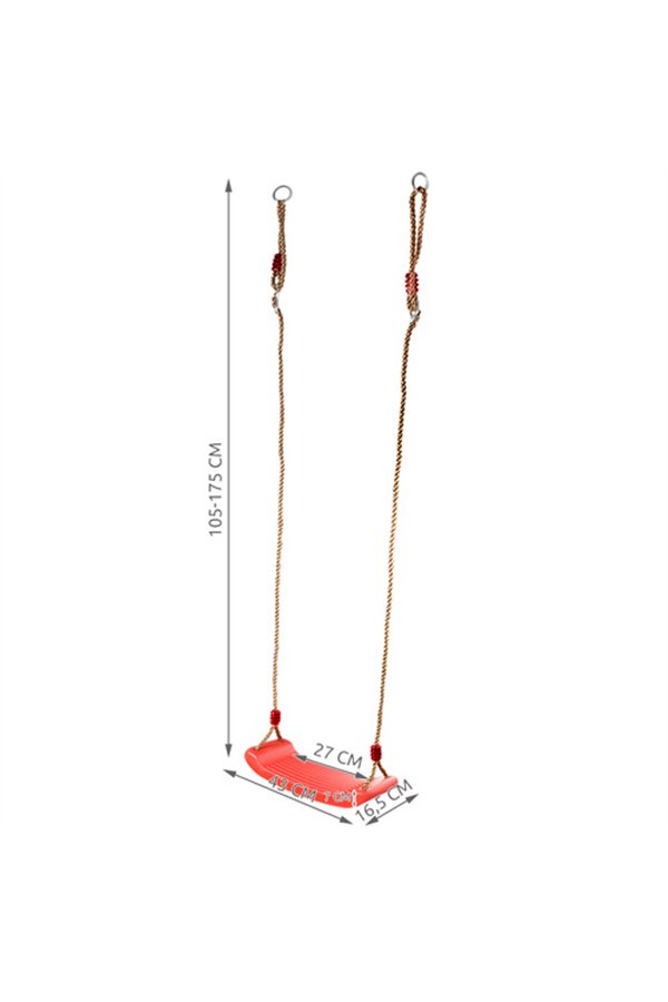 Plastic swing - red 23555