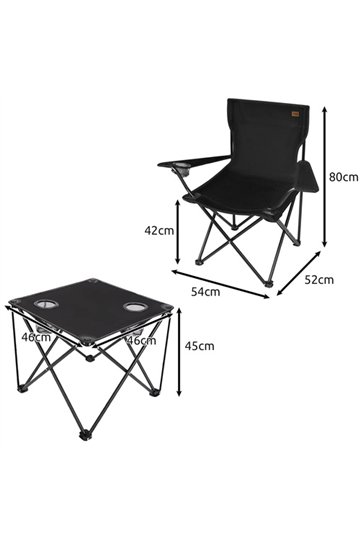 Fishing table + two chairs 25468