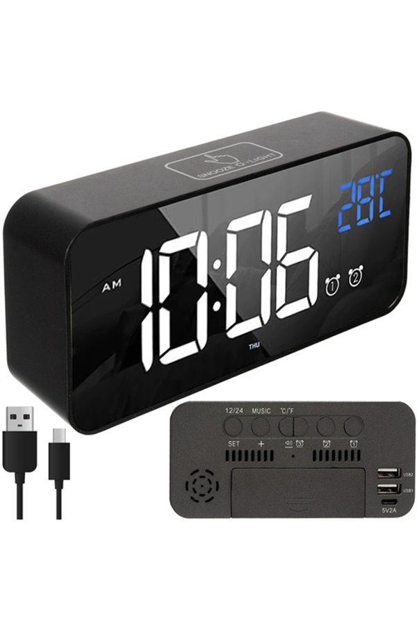 Alarm clock - LED clock Izoxis 24736