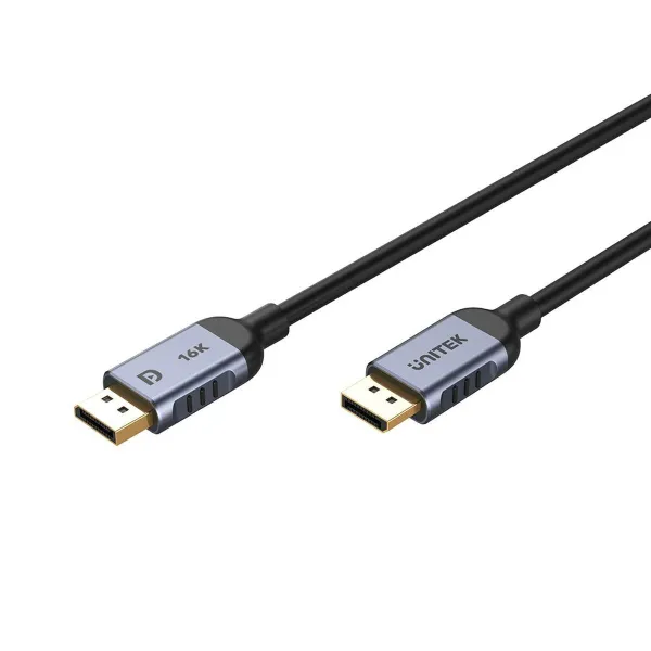 DisplayPort kabelis Unitek C1628GY01-1M Juoda Pilka 1 m