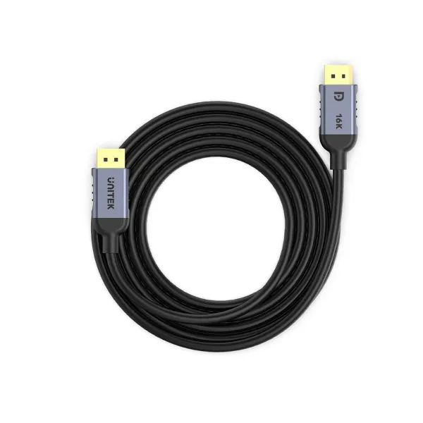 DisplayPort kabelis Unitek C1628GY01-5M Juoda Pilka 5 m
