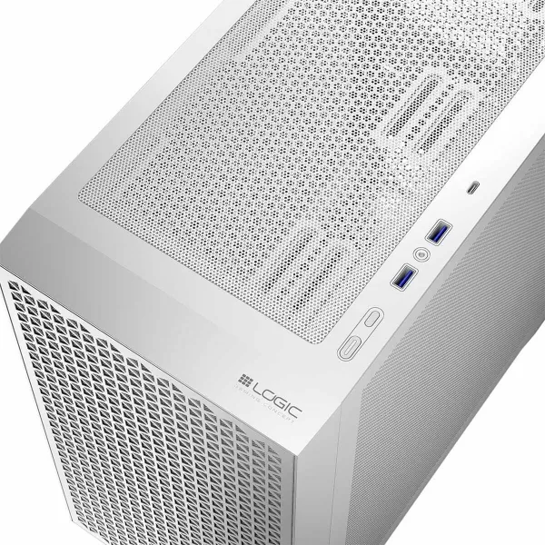 ATX semi-tornikotelo Logic AM-DART-PRO-0000-20 Valkoinen
