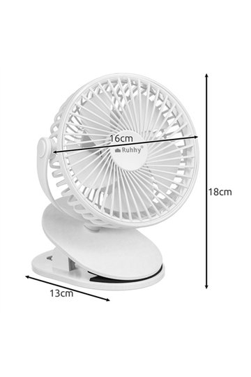 Juhtmeta ventilaator valge Ruhhy 25566
