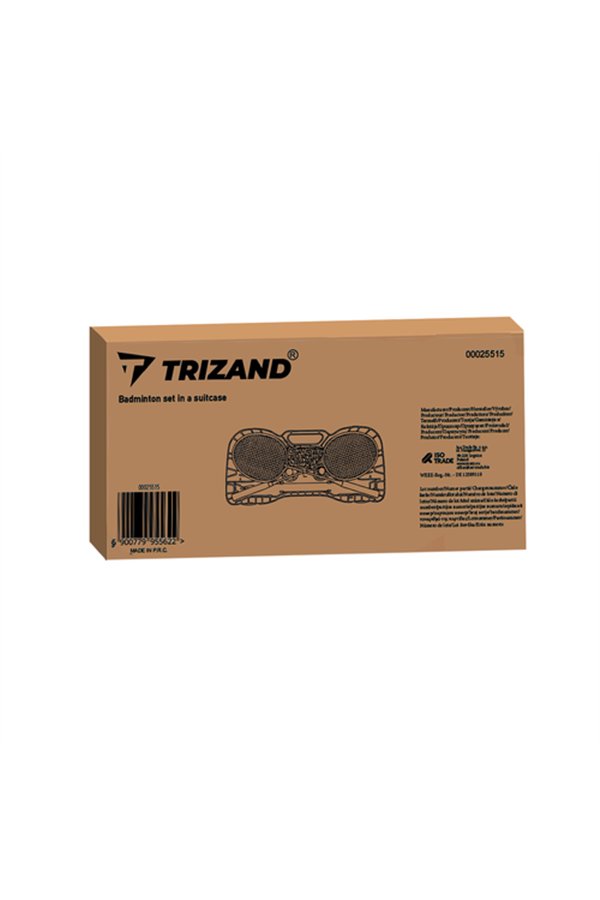 Trizand 25515 badminton set in case