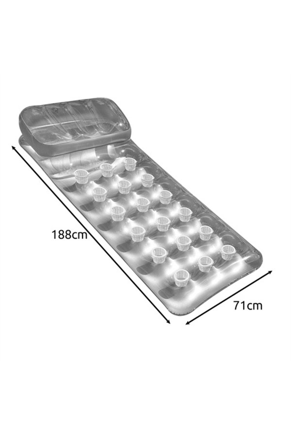Ilmapatja Intex 18 Lasit Hopeinen 188 x 30 x 71 cm