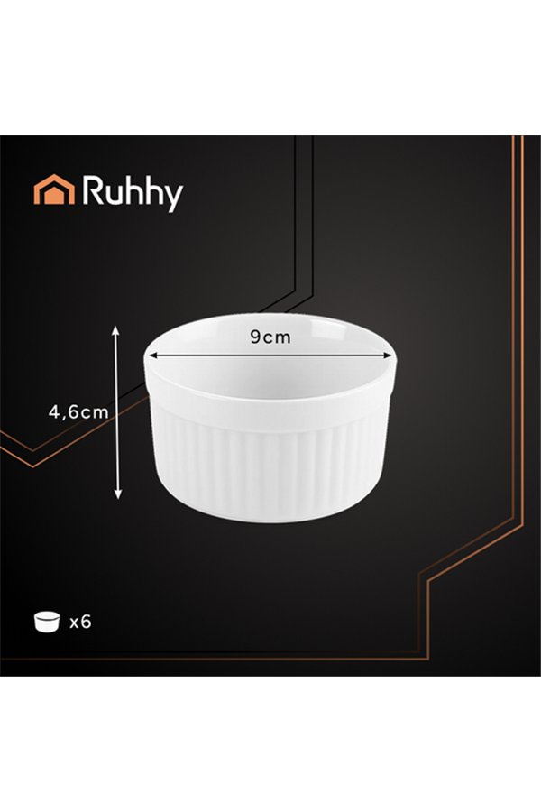Ramekin - ovenproof dish 6 pcs. Ruhhy 25705