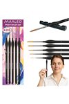 Paint brushes 5 pcs with stand Maaleo 26119
